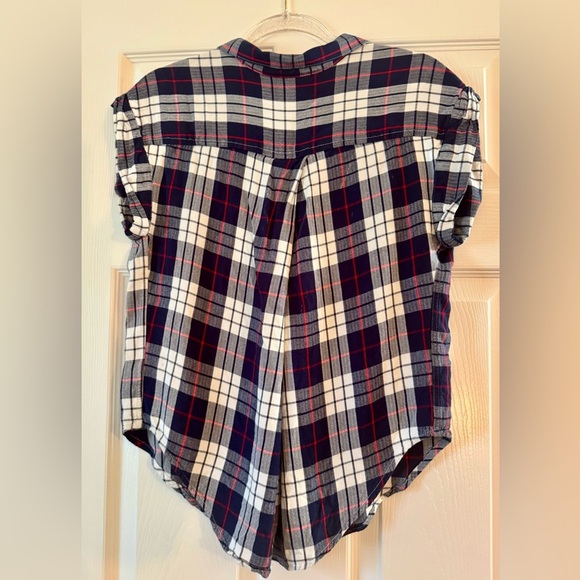 Women's Jachs Girlfriend Blue Flannel Shirt - Size Small - Picture 3 of 3